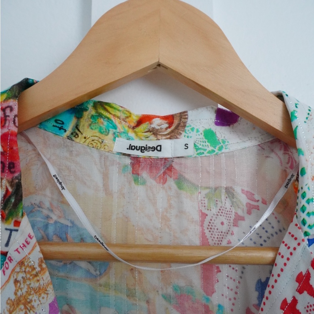 Desigual Knotted Multicolor Top - Picture 2 of 3